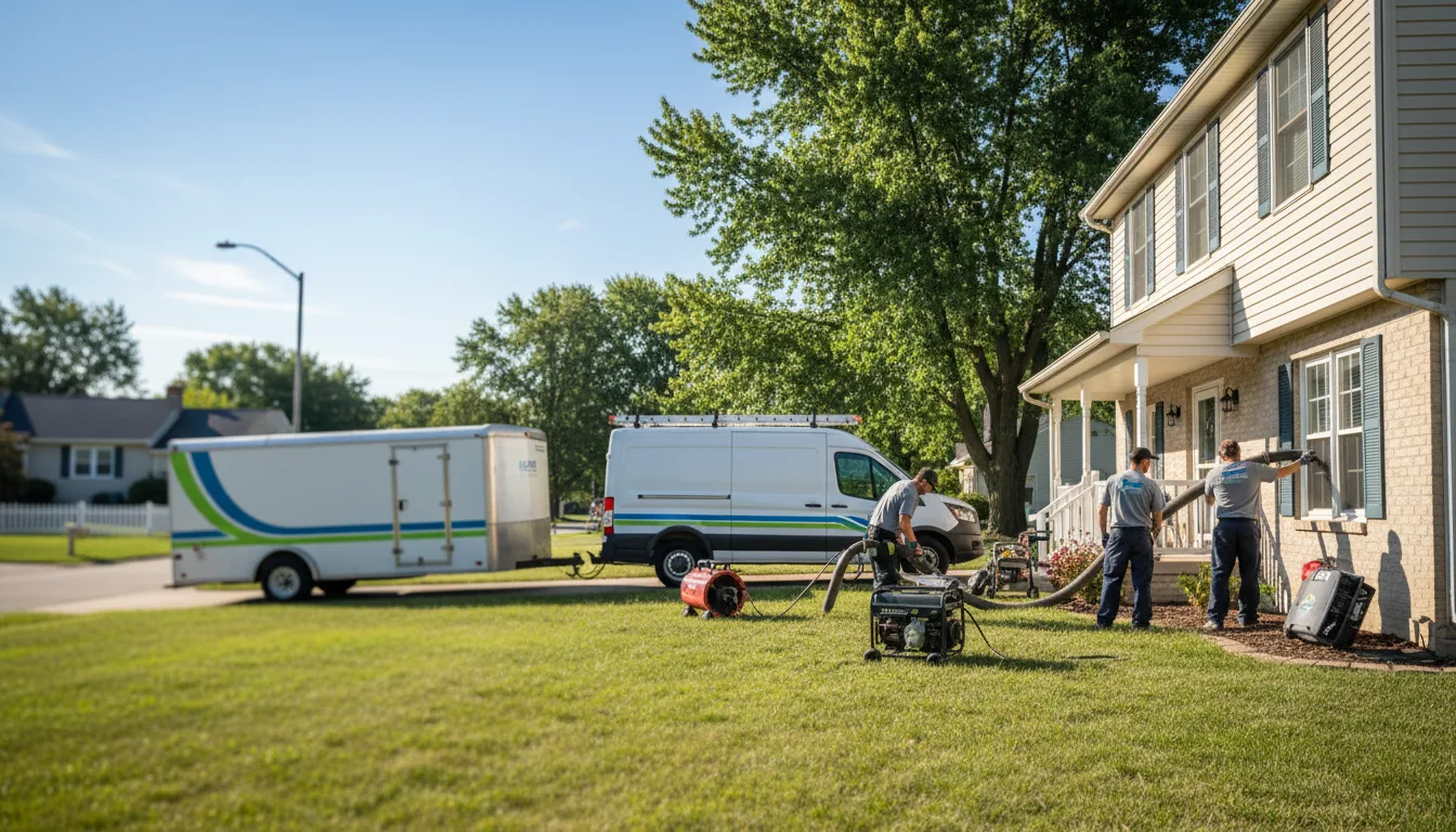 Flooded Basement Restoration And Cleanup With Repair in Powhattan, KS near me
